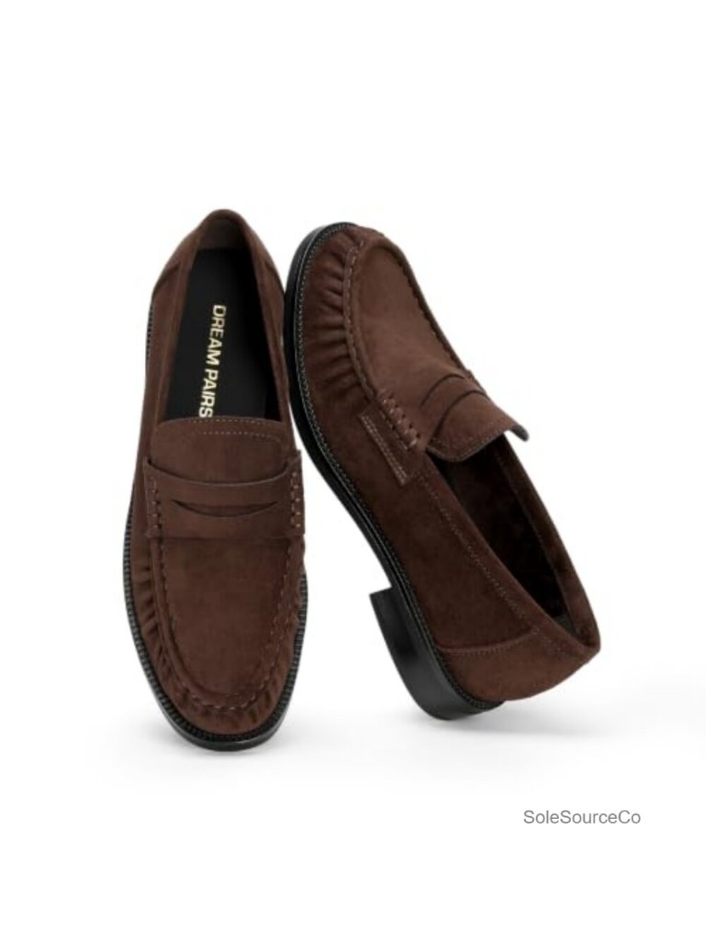 Penny Loafers Women Business Work Slip-On Flats Round Toe